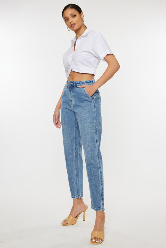 Hartford High Rise Mom Jeans - Official Kancan USA