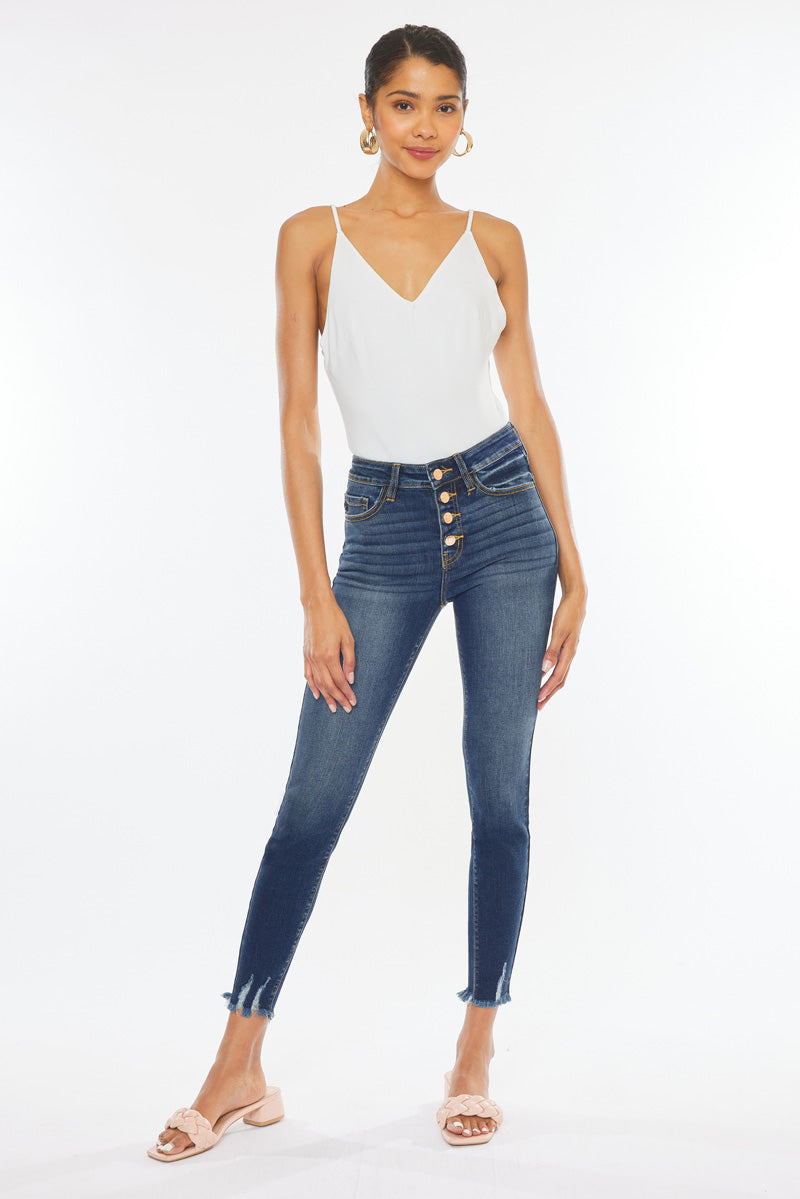 Jenny High Rise Ankle Skinny Jeans - Official Kancan USA