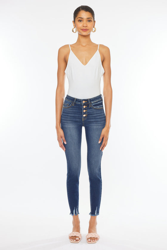 Jenny High Rise Ankle Skinny Jeans - Official Kancan USA