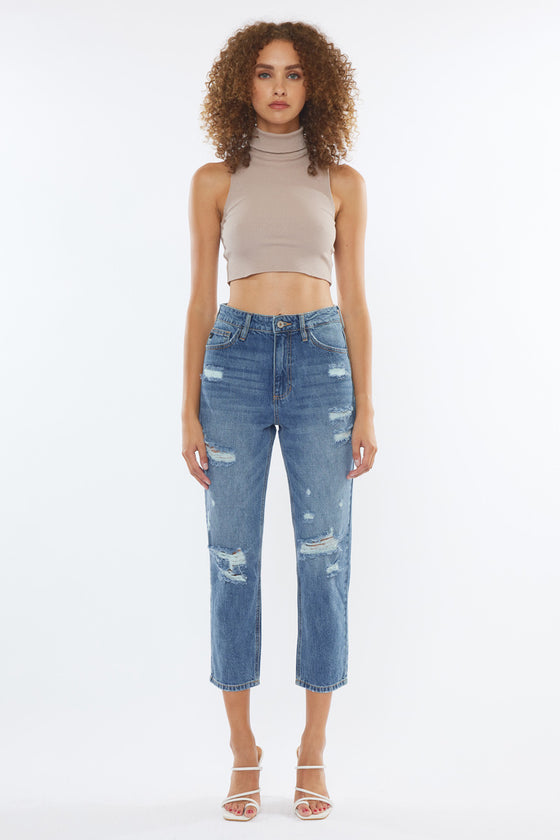 Bobbie Ultra High Rise Straight Leg Jeans - Official Kancan USA
