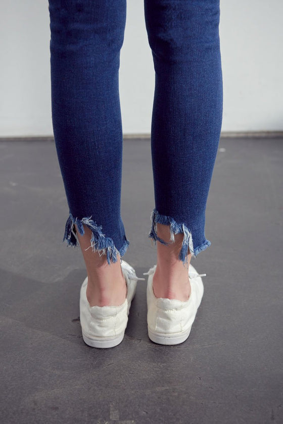 Kitson High Rise Ankle Skinny Jeans - Official Kancan USA