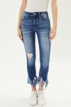 Audrina Mid Rise Ankle Skinny Jeans - Official Kancan USA
