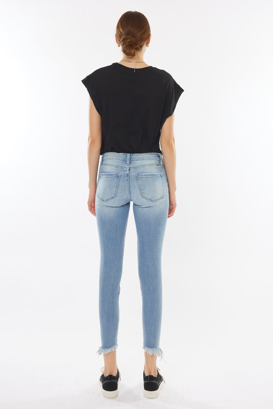 Janine Mid Rise Cropped Skinny Jeans - Official Kancan USA
