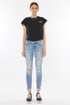 Janine Mid Rise Cropped Skinny Jeans - Official Kancan USA