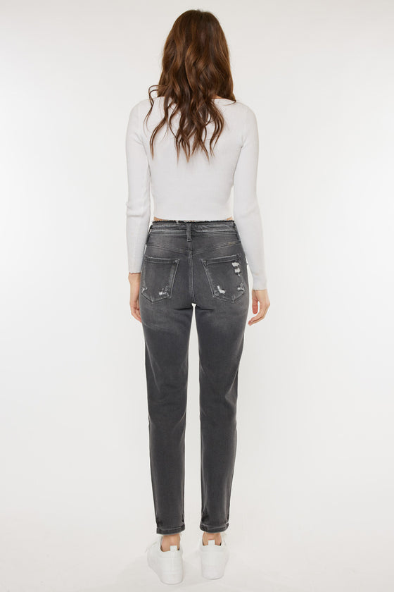 Clemence High Rise Mom Jeans - Official Kancan USA