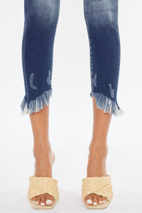 Azaria High Rise Cropped Skinny Jeans - Official Kancan USA