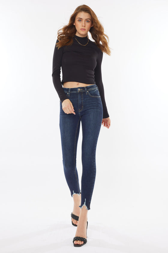 Aspen High Rise Ankle Skinny Jeans - Official Kancan USA