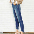 Knia High Rise Ankle Skinny Jeans - Official Kancan USA