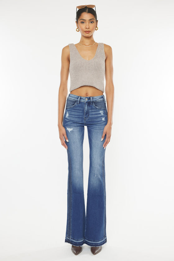 Clemont High Rise Flare Jeans - Official Kancan USA