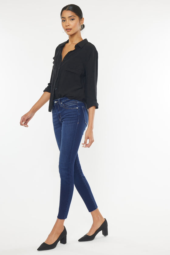 Cypress Mid Rise Ankle Skinny Jeans - Official Kancan USA