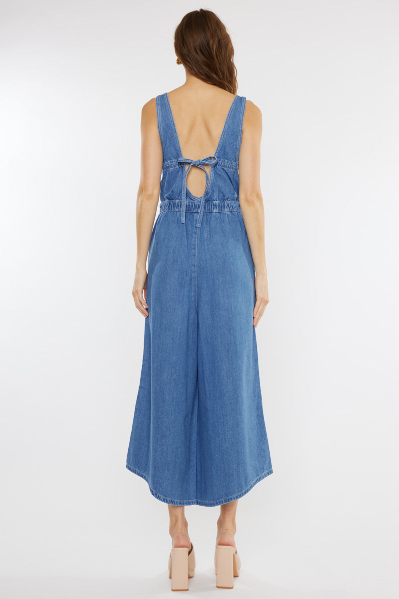 Sandria Cropped Wide Leg Overalls | Kancan USA Sandria Cropped Wide Leg Overalls | Kancan USA