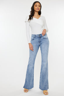  Selena Mid Rise Double Waist Band Flare - Official Kancan USA