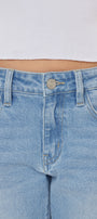 Halo Mid Rise Mini Mom Kid Jeans - Official Kancan USA
