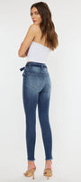Sunny Ultra High Rise Belted Ankle Skinny Jeans - Official Kancan USA