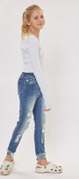 Cole High Rise Ankle Skinny Kid Jeans - Official Kancan USA