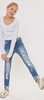 Cole High Rise Ankle Skinny Kid Jeans - Official Kancan USA