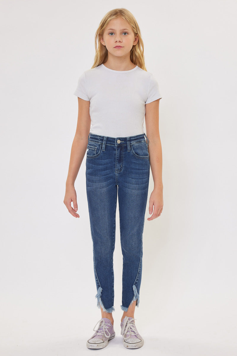 Rio High Rise Ankle Skinny Kid Jeans - Official Kancan USA