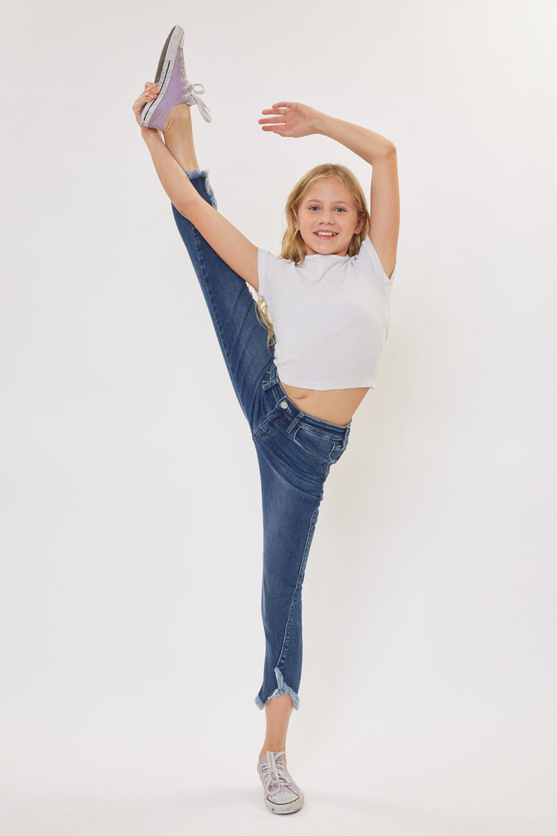 Rio High Rise Ankle Skinny Kid Jeans - Official Kancan USA