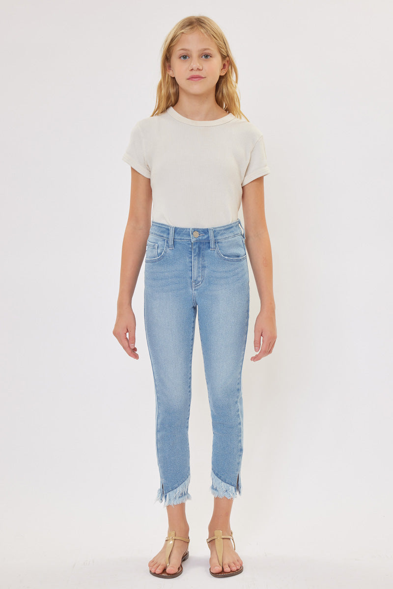 Summer High Rise Ankle Skinny Kid Jeans(NEEDS PRICE) - Official Kancan USA