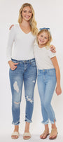 Summer High Rise Ankle Skinny Kid Jeans(NEEDS PRICE) - Official Kancan USA