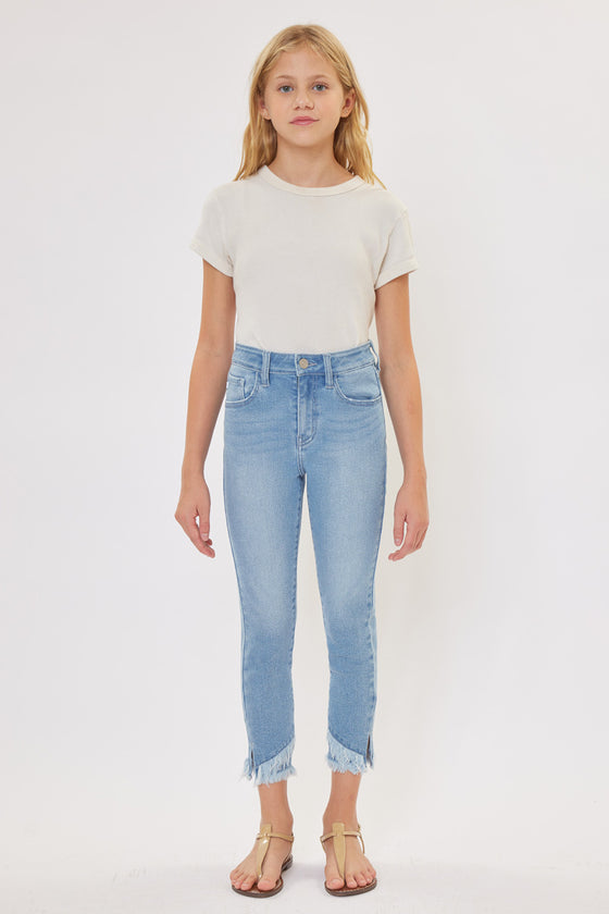 Summer High Rise Ankle Skinny Kid Jeans(NEEDS PRICE) - Official Kancan USA