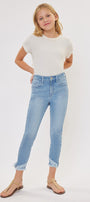 Summer High Rise Ankle Skinny Kid Jeans(NEEDS PRICE) - Official Kancan USA