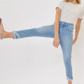 Summer High Rise Ankle Skinny Kid Jeans(NEEDS PRICE) - Official Kancan USA