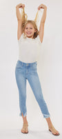 Summer High Rise Ankle Skinny Kid Jeans(NEEDS PRICE) - Official Kancan USA