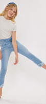 Summer High Rise Ankle Skinny Kid Jeans(NEEDS PRICE) - Official Kancan USA