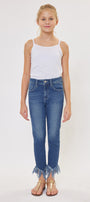 Junnie High Rise Ankle Skinny Kid Jeans(NEEDS PRICE) - Official Kancan USA