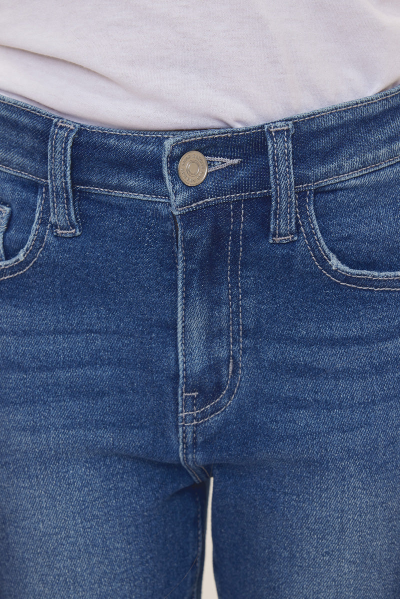 Junnie High Rise Ankle Skinny Kid Jeans(NEEDS PRICE) - Official Kancan USA
