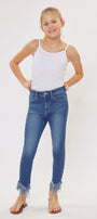 Junnie High Rise Ankle Skinny Kid Jeans(NEEDS PRICE) - Official Kancan USA