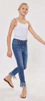 Junnie High Rise Ankle Skinny Kid Jeans(NEEDS PRICE) - Official Kancan USA