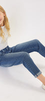 Halo Mid Rise Mini Mom Kid Jeans - Official Kancan USA