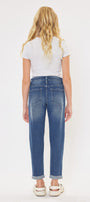 Halo Mid Rise Mini Mom Kid Jeans - Official Kancan USA