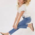 Dream High Rise Mini Straight Leg Kid Jeans - Official Kancan USA