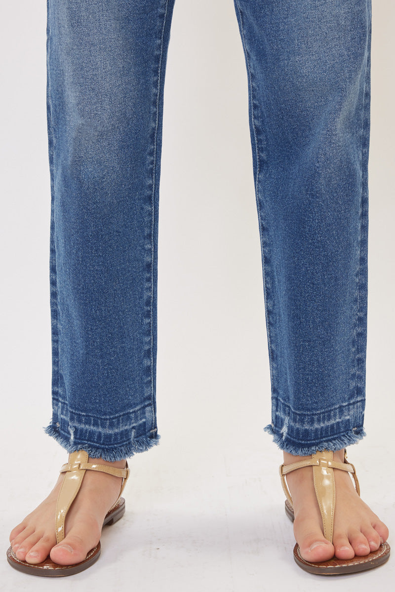 Royal High Rise Mini Straight Leg Kid Jeans - Official Kancan USA