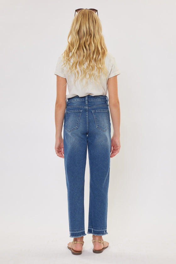Royal High Rise Mini Straight Leg Kid Jeans - Official Kancan USA