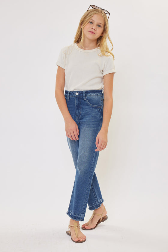 Royal High Rise Mini Straight Leg Kid Jeans - Official Kancan USA