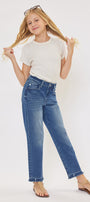 Royal High Rise Mini Straight Leg Kid Jeans - Official Kancan USA